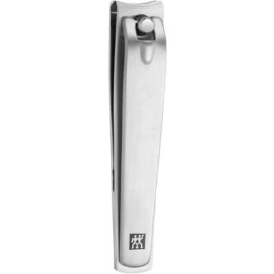 Imagen de ZWILLING Cortaúñas (para uñas de manos y pies, fuerte efecto palanca, filo ligeramente curvado, hipoalergénico), Premium, plata, 85 mm