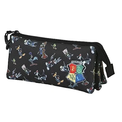 Imagen de Looney Tunes Harry Portatodo Triple FAN 2.0, Negro, 23 x 11 cm