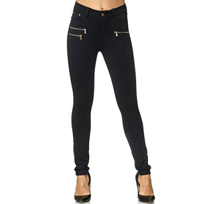 Imagen de Elara Pantalones Elásticos de Mujer Skinny Fit Jegging Chunkyrayan