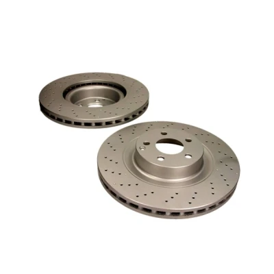 Imagen de QUARO QD4527 Disco de freno 350 32 5 112 perforado/ventil. int. barnizado altamente carbonizado sin buje rueda, perno sujeción rueda