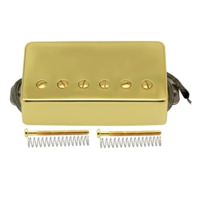 Imagen de FLEOR Pastilla Humbucker de guitarra Alnico5 Pastillas Golden Bridge Compatible con parte estilo LP