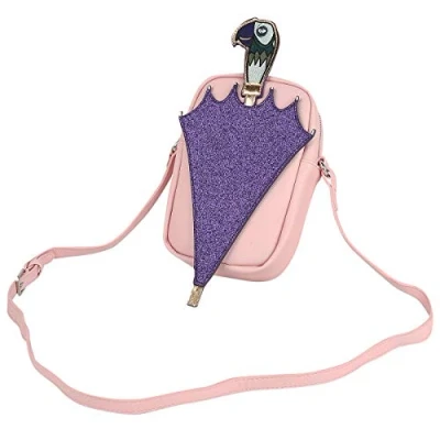 Imagen de Disney Mary Poppins Glitter Umbrella Shaped Shoulder Bag with Strap Bolsa Escolar 30 Centimeters Multicolor (Pink)