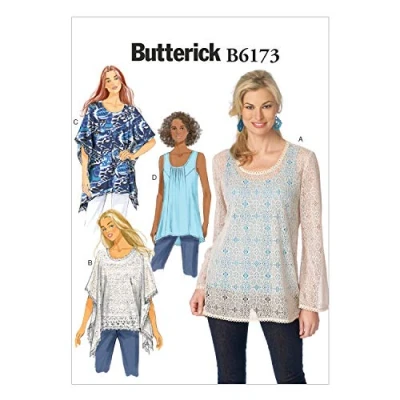 Imagen de Butterick Patterns 6173 E5 Patrones de Costura túnica y Camiseta para Mujer (Tallas 42 50)