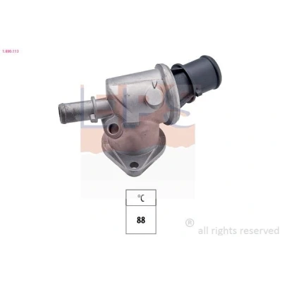 Imagen de EPS 1.880.113 Termostato, refrigerante 88 Made in Italy OE Equivalent con junta, conexión roscada para sensor de temperatura FIAT: Marea Berlina