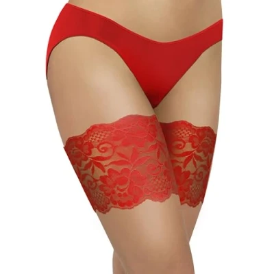 Imagen de Sesto Senso Sexy Muslo Bandas de Enacje Elásticas Antirozaduras con Cuatro Tiras Silicona Rojo 60 65 M