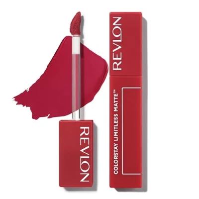 Imagen de Revlon ColorStay Limitless Matte, Pintalabios Mate de larga duración, Fórmula Vegana, No Budge Ligera/Cómoda, Resistente al Agua, 014 Dream Job, 5ml