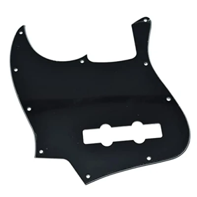 Imagen de KAISH Lefty Golpeador de 4 cuerdas estilo J Bass para zurdos, placa raspado USA/México, Jazz J, Negro, 3 capas