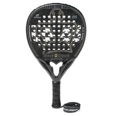 Imagen de Black Crown Pala de Padel Special Power Forma lágrima Superficie Rugosa Control Peso 355 gr Marco 38 mm con Doble Tubular Fibra Carbono 80% Resistente Nivel Avanzado