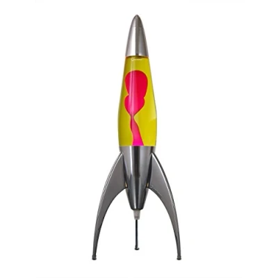 Imagen de Mathmos lámpara de lava Telstar Rocket (Amarillo/Rojo)