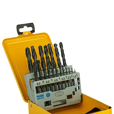 Imagen de Dewalt DT5913 QZZSeries 338 HSS R Juego de brocas madera (DIN Jobber, 19 unidades)