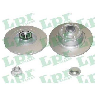 Imagen de LPR R1082PRCA Disco de freno 290 11 5 macizo revestido con juego cojinetes rueda, anillo sensor ABS, caperuza accesorios RENAULT: Megane 4