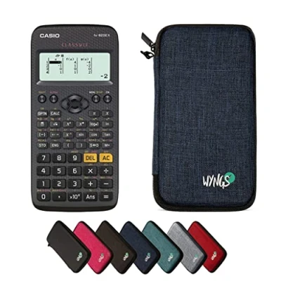 Imagen de CALCUSO Paquete Básico Azul con Calculadora Casio FX 82DE X ClassWiz (Alemán)