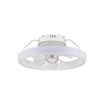 Imagen de Ventilador de techo dinirot blanco Plafón con luz regulable 50W 4800Lm 3 colores