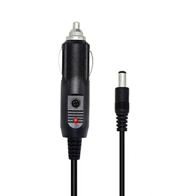 Imagen de PNGKNYOCN12V DC Cargador de Coche Fuente alimentación 18 AWG Cable 5,5 mm x 2,1 al Enchufe Macho del Encendedor Cigarrillos Coche（60cm）
