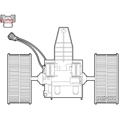 Imagen de DENSO DEA05009 Ventilador de Calefacción para vehíc. con volante a la izquierda BMW: 5 Berlina, Touring