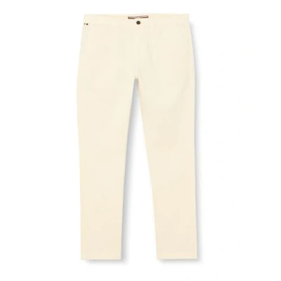 Imagen de Tommy Hilfiger Pantalones para Hombre Bleecker Chino Slim Fit, Blanco (Calico), 32W/36L