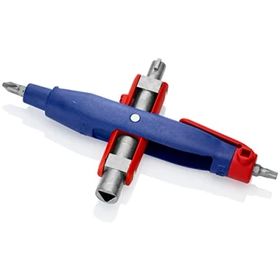 Imagen de Knipex Llave para armarios de control en forma bolígrafo y sistemas paso estándar 145 mm (cartulina autoservicio/blíster) 00 11 07