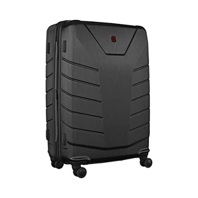 Imagen de Wenger Pegasus Large Maleta de Carcasa rígida con 4 Ruedas, Trolley, Grande, 99 (115) l, Cierre Seguridad, Mujer, Hombre, Viajes, Vacaciones, Negro, 610849