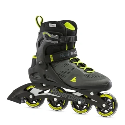 Imagen de Rollerblade Macroblade 80 290 Patines en línea para Hombre, Color Negro y Verde