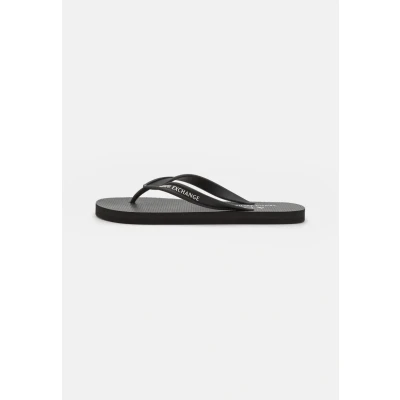 Imagen de Armani Exchange Suela de Goma Impresa, Logotipo Lateral, Chanclas Hombre, Negro, 39 EU