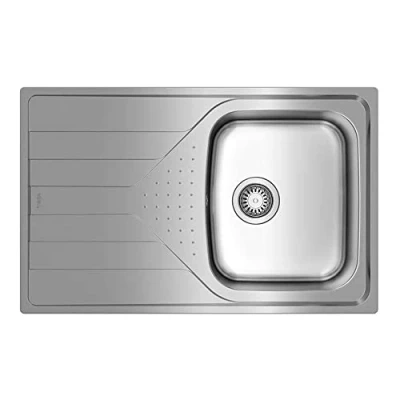 Imagen de Teka Fregadero encastrado de Acero Inoxidable dos cubetas y un escurridor reversible TEKAWAY UNIVERSE 45 T XP 1C 1E REV 79 x 50 17