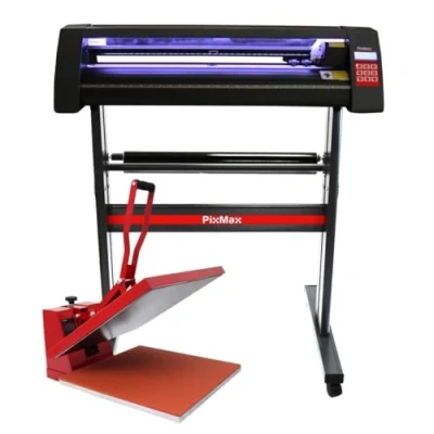 Imagen de Prensa de Calor Oscilante 38x38cm con Pantalla LED + Plotter Corte Vinilo Térmica para Sublimación Tazas y Camisetas 1 Año SignCut Pro 2 Años Garantía Eléctrica