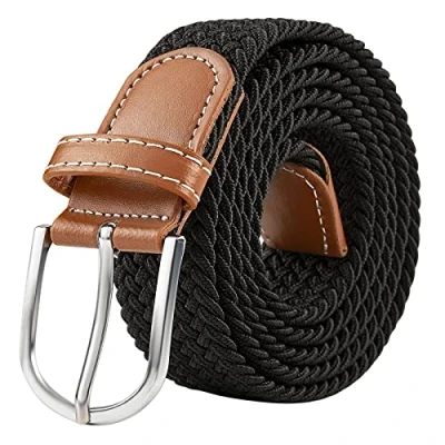 Imagen de Yangbaga Cinturon elastico hombre, Trenzado, Unisex Hombres Mujeres Casual Tejido