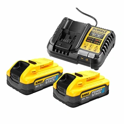Imagen de DCB1104H2 QW PowerStack Starter Kit 2 baterías de 18 V XR 5.0 Ah + Cargador DCB1104