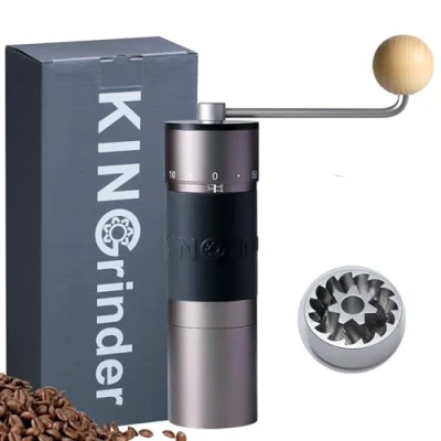 Imagen de KINGrinder K6 Molinillo de café manual con 200 grados molienda ajustables para Aeropress, French Press, Drip, Espresso, 35 g capacidad