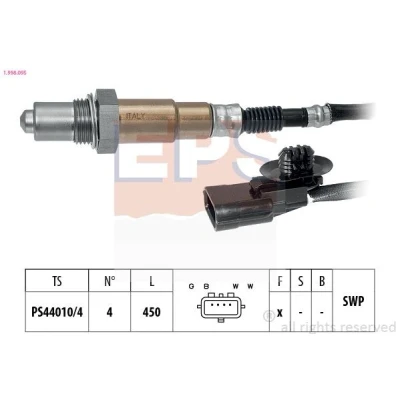 Imagen de EPS 1.998.095 Sonda lambda con material de fijación Made in Italy OE Equivalent térmico, plana, Rosca engrasada RENAULT: CLIO 2, LAGUNA 3