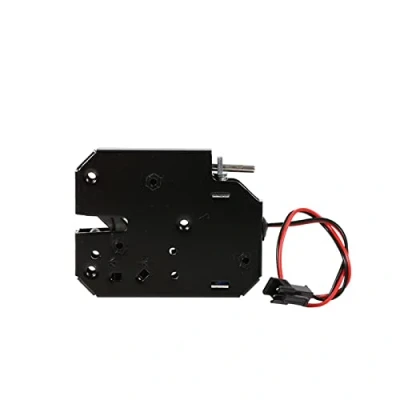 Imagen de Cerradura Eléctrica Mini 12v2a Control eléctrico Electromagnético Gabinete Armarios De Cajones Inteligente Acero Al Carbono Cierre Negro Para Sistema Seguridad Bloqueo