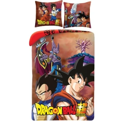 Imagen de Juego de cama Dragon Ball Super, funda nórdica reversible 140 x 200 cm y almohada, poliéster