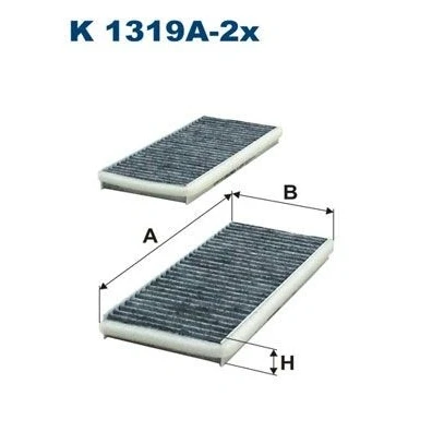 Imagen de FILTRON K 1319A 2x Filtro de habitáculo carbón activado 235 106 22 MAZDA: RX 8