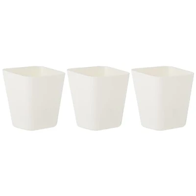 Imagen de Ikea NEW SUNNERSTA Contenedor (3 unidades), color blanco