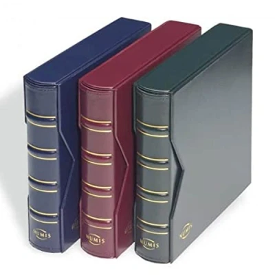 Imagen de Leuchtturm 330249 Álbum portamonedas Grande Carpeta de Anillas para autodiseño en diseño clásico Incl. Caja Protectora Negro