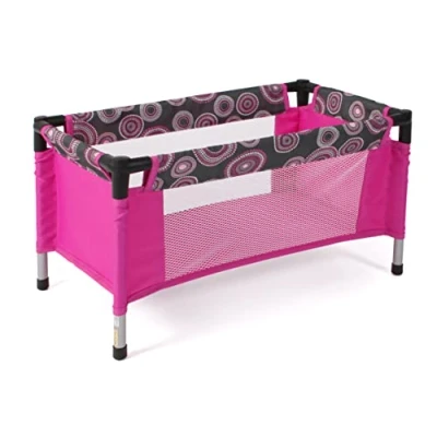 Imagen de Bayer Chic 2000 Cuna de Viaje para muñecas, Color Hot Pink Pearls (652 87)
