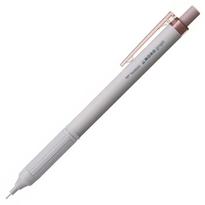 Imagen de Tombow Portaminas MONO Graph Lite en Colores Smokey Lápiz con Goma recambiable Mina de 0,5mm y Cuerpo Antideslizante Color Marrón Ahumado