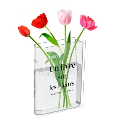 Imagen de Bczhieulw florero de acrílico，Jarron，floreros Decorativos Modernos，jarrones para Flores，Home Decor