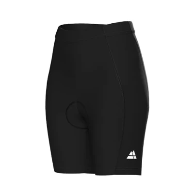 Imagen de DANISH ENDURANCE Pantalón Corto Acolchados con Gel 3D de Ciclismo para Mujer, Elásticos, Transpirables, Negro/Negro, L