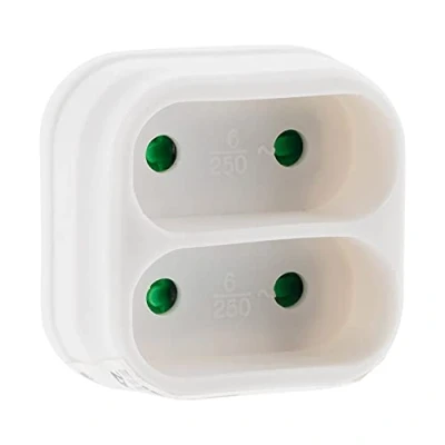 Imagen de Les outils 2 way multi presa adattatore 6a bianco