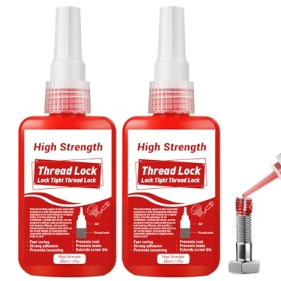 Imagen de Protección de tornillos, 100 ml adhesivo para tornillos alta resistencia asegurar y sellar tuercas, pernos, estable e inoxidable