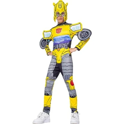 Imagen de Funidelia Disfraz de Bumblebee Transformers Transformers, Autobots, Decepticons y divertidos accesorios para Carnaval Halloween Amarillo