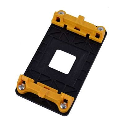 Imagen de sourcing map Plástico AMD Ventilador Soporte del Base Amarilla para AM2 + AM3 FM1 FM2 Enchufe