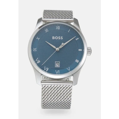 Imagen de BOSS Principle Reloj silvercoloured/blue, Hombre, Talla: One Size, Silver coloured/blue