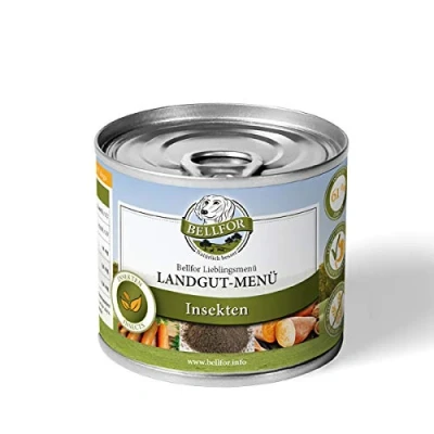 Imagen de Bellfor Alimento Húmedo Hipoalergénico para Perros con Insectos sin Cereales a Base de Larvas Mosca Soldado Negra Landgut Menú Comida 200g
