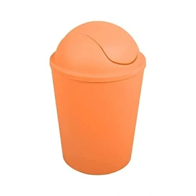 Imagen de MSV Cubo de basura ako 5,5l con tapa abatible naranja, 5,5 L