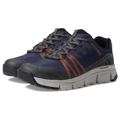 Imagen de Skechers Summit AT TWIN Bridges Tracking Zapatillas, Hombre, Talla: 41, Nvor navy orange Zapatos
