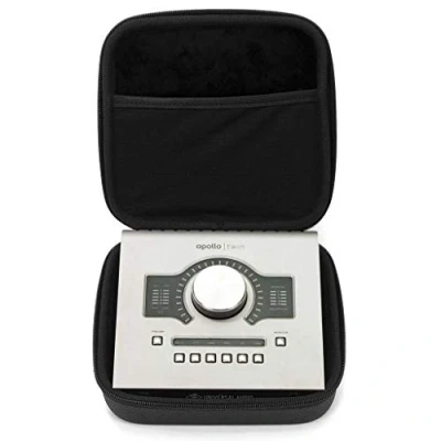 Imagen de Analog Cases Glide Case para Universal Audio Apollo Twin o interfaces de comparables (Estuche Transporte EVA/Nylon Moldeado, con asa Goma Robusta), Negro