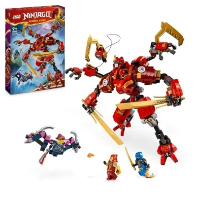 Imagen de Lego Ninjago Meca Escalador Ninja de Kai Juguete, Set Juego Aventura con Figura Armadura Robótica y 4 Minifiguras Personajes, Regalo para Niños Niñas 9 Años o Más 71812