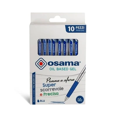 Imagen de Osama S.p.A. Bolígrafos retráctiles paquete 48 unidades azul, OW 10168 B